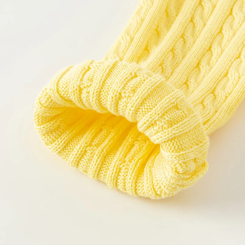 Dave Bella Girls Long Sleeve Button Cardigan Spring Autumn Knit Sweater for Children Casual Cotton Overcoat Tops DB3243397