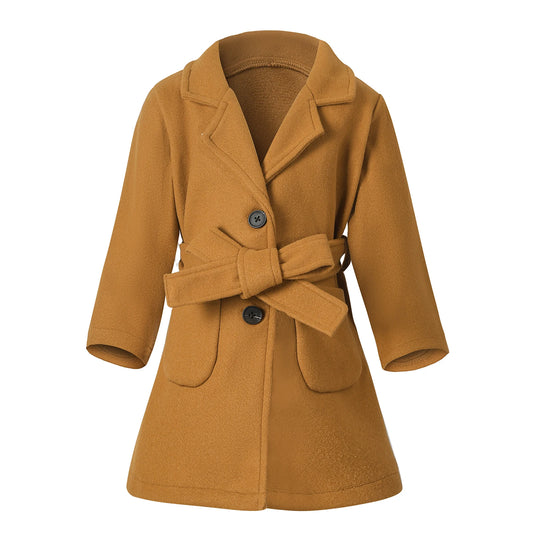 Baby Girl Fleece Jacket Solid Color Long Sleeve Zip Up Coat with Pockets and Ears Warm Winter Outwear for Infant