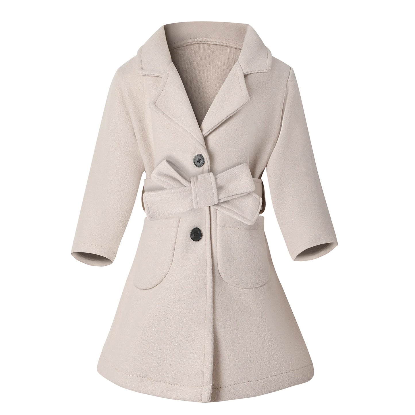 Baby Girl Fleece Jacket Solid Color Long Sleeve Zip Up Coat with Pockets and Ears Warm Winter Outwear for Infant