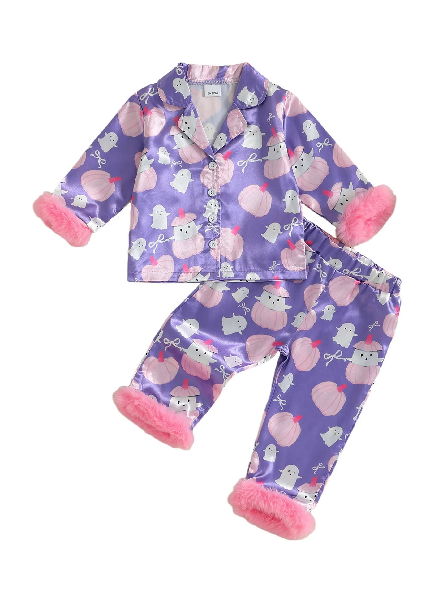 2Pcs Baby Boys Christmas Pajamas Set Long Sleeve Plaid Button Down Shirts and Pants Set Sleepwear with Santa Hat