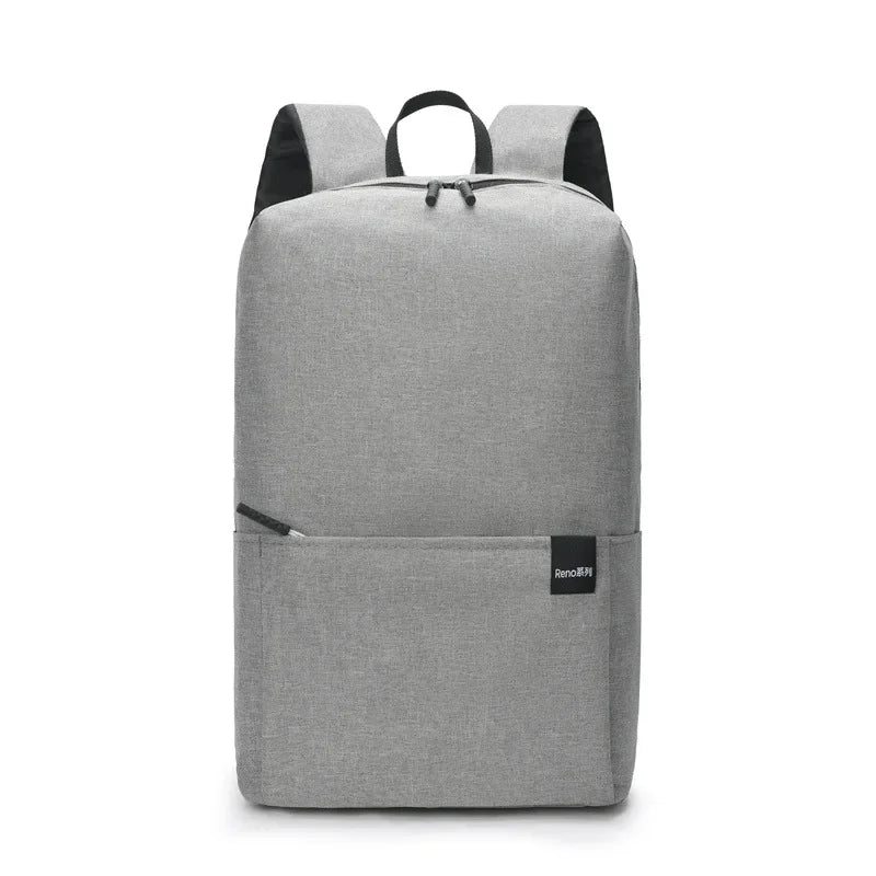 Solid color backpack colorful outdoor student bag small backpack travel bag training class school bag