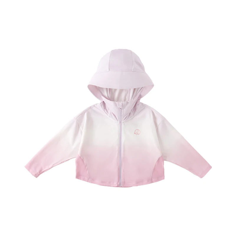 Dave Bella Summer Sunscreen Clothes Coats for Girls Cool Sense Sun Protection Clothes Beach Clothing Hooded DB2234158