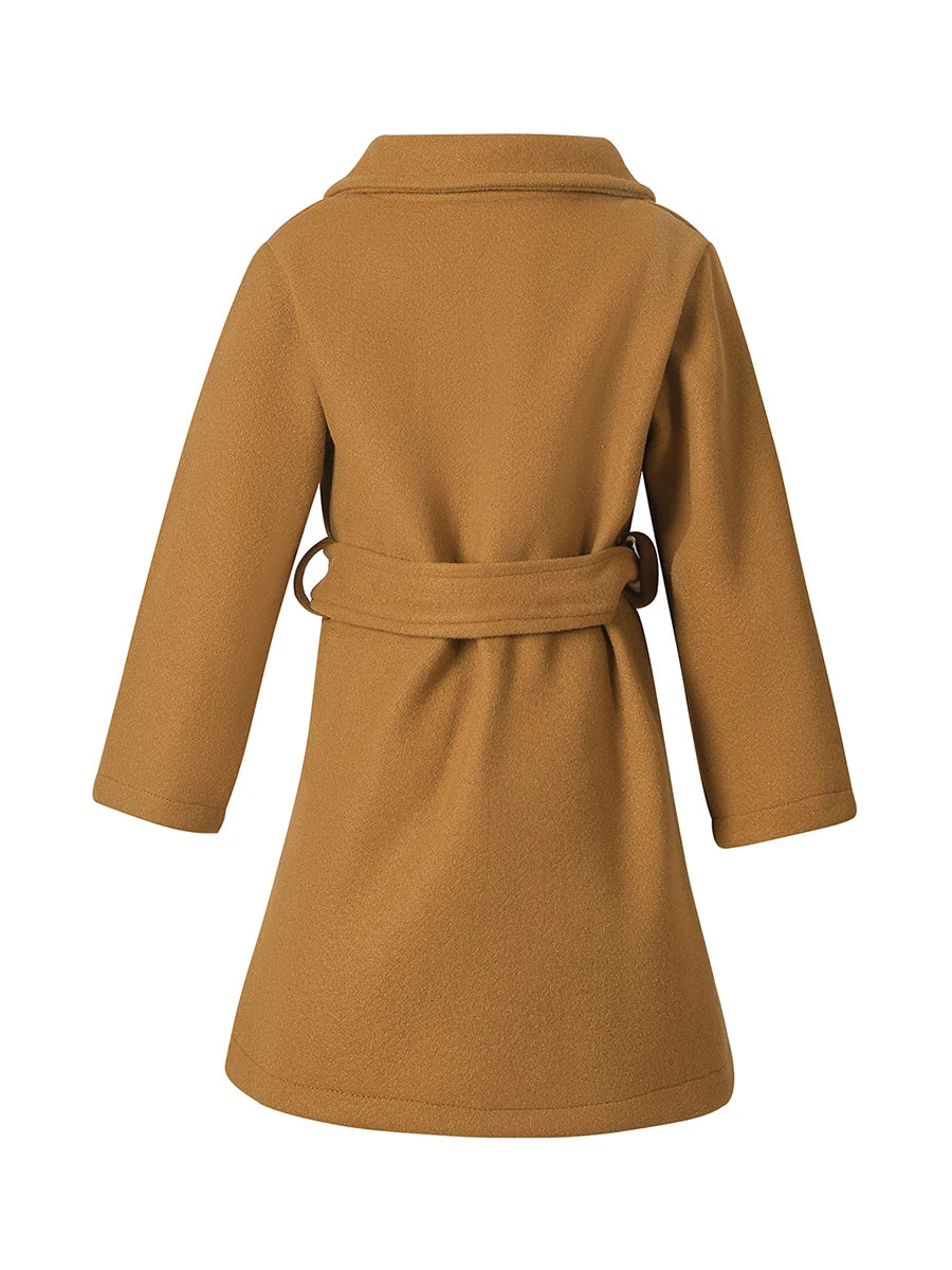 Baby Girl Fleece Jacket Solid Color Long Sleeve Zip Up Coat with Pockets and Ears Warm Winter Outwear for Infant