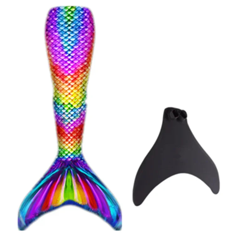 2023 New Kids Girls Swimming Mermaid Tail Mermaid Costume Cosplay Child Adult Birthday Gift Fantasy Swimsuit Can Add Monofin Fin