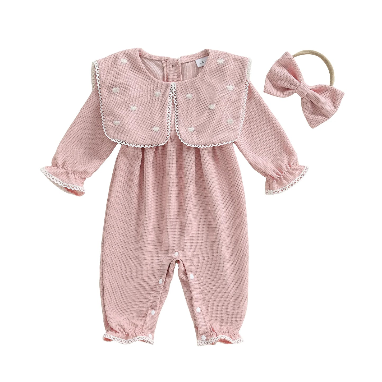 Adorable Toddler Girls Floral Print Ruffle Sleeve Romper with Matching Bow Headband Set for Summer Outfits