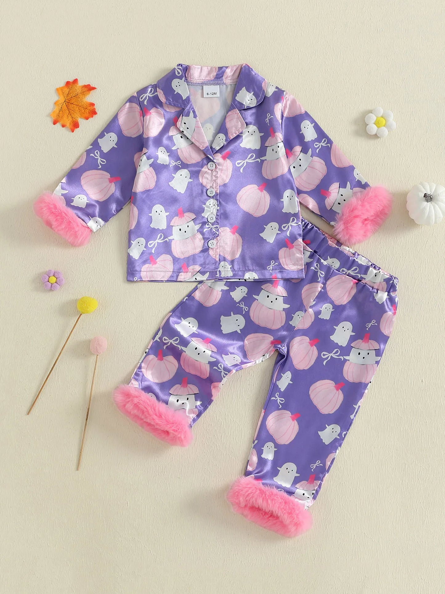 2Pcs Baby Boys Christmas Pajamas Set Long Sleeve Plaid Button Down Shirts and Pants Set Sleepwear with Santa Hat