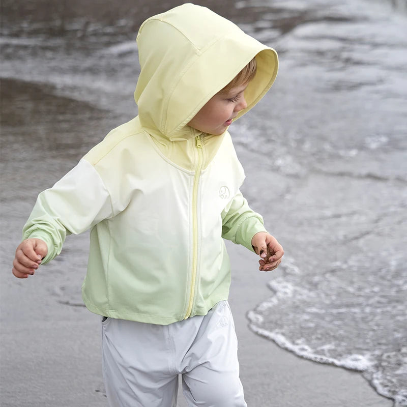 Dave Bella Summer Sunscreen Clothes Coats for Girls Cool Sense Sun Protection Clothes Beach Clothing Hooded DB2234158