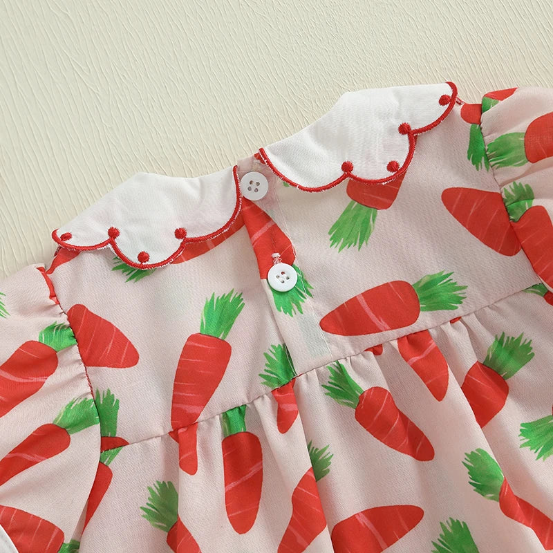 Toddler Girls Floral Print Ruffle Sleeve Rompers Easter Outfit Bunny Ear Headband Set Summer Clothes Jumpsuits Bodysuits