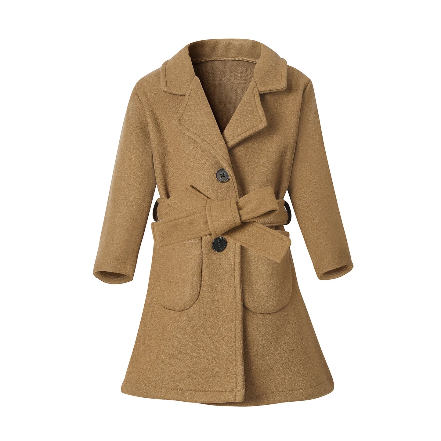 Baby Girl Fleece Jacket Solid Color Long Sleeve Zip Up Coat with Pockets and Ears Warm Winter Outwear for Infant