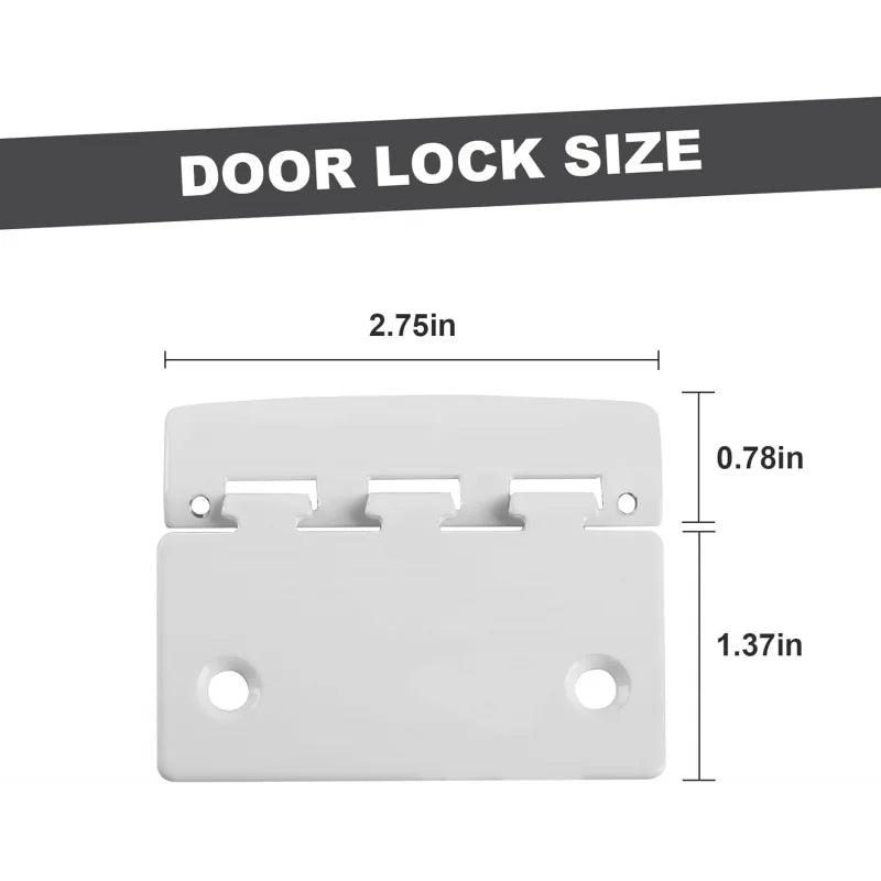 Flip Door Lock – Reversible Privacy with Anti-Out Screw Child Safe Mode & Home Defense, Provides De