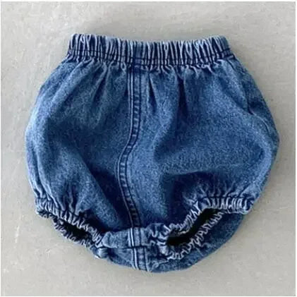 Adorable Baby Boys Shorts Summer Casual Denim Short Pants for Toddler Girls Pockets Design Clothing Children Jeans Pants 0-24M