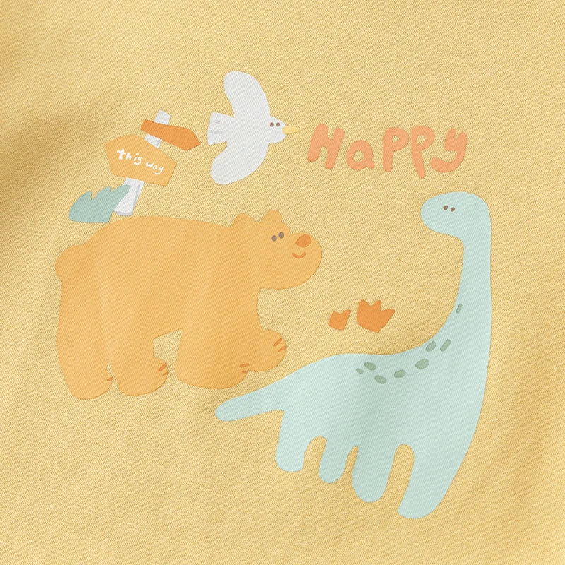 Dave Bella Long Sleeve Spring T-shirt for Girls Boys Cartoon Bottoming Shirt Children Casual Outdoor T-shirt DB3241844