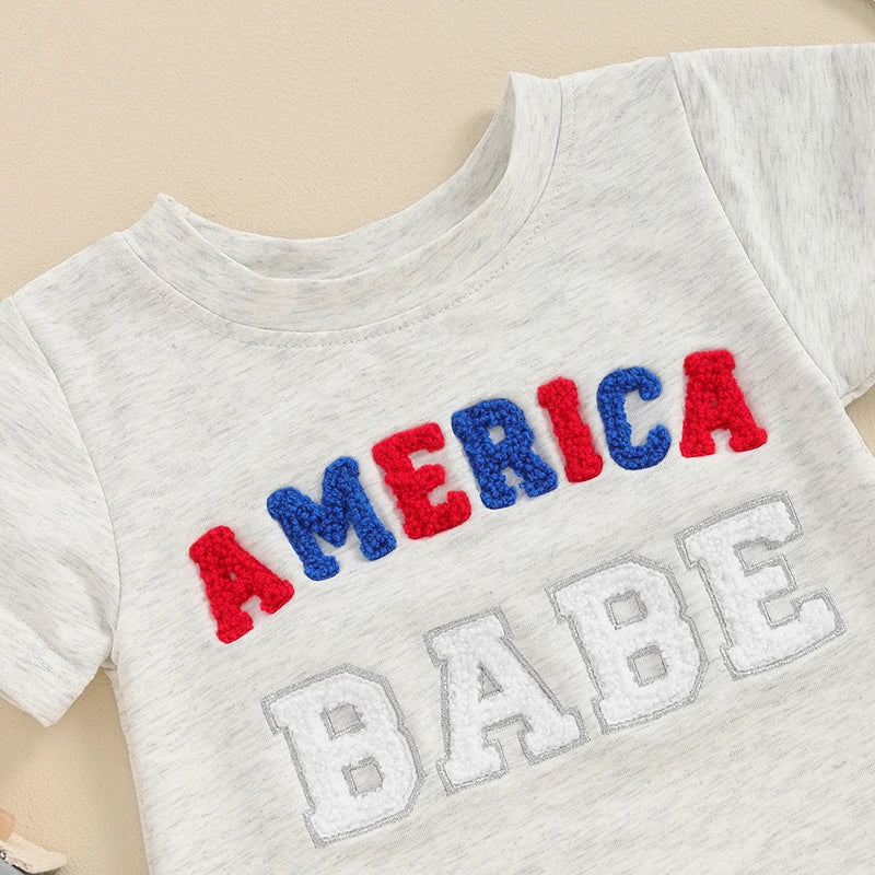 Independence Day Newborn s Baby Boys Girls Soft Cotton Rompers with Patriotic American Flag Print and Snap Closure for