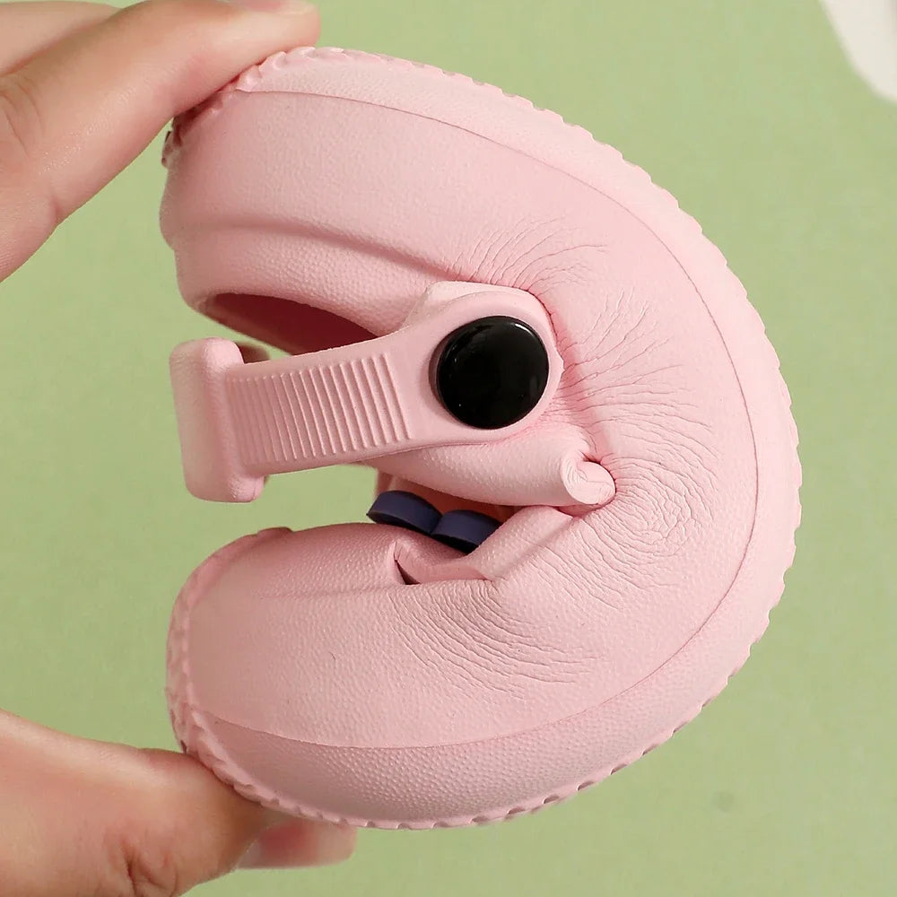 Summer Children's Hole Slipper Girl Fashion Flower Sandals Kids Beach Shoes Soft Bottom Toddler Home Slipper