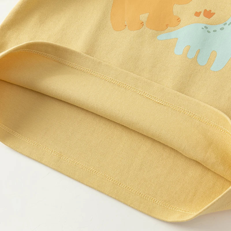 Dave Bella Long Sleeve Spring T-shirt for Girls Boys Cartoon Bottoming Shirt Children Casual Outdoor T-shirt DB3241844