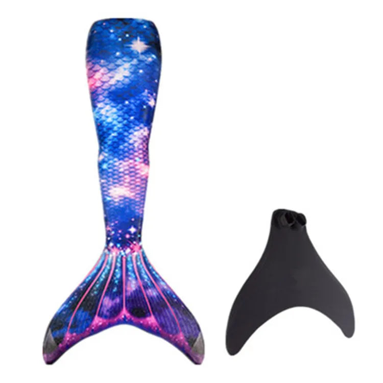 2023 New Kids Girls Swimming Mermaid Tail Mermaid Costume Cosplay Child Adult Birthday Gift Fantasy Swimsuit Can Add Monofin Fin