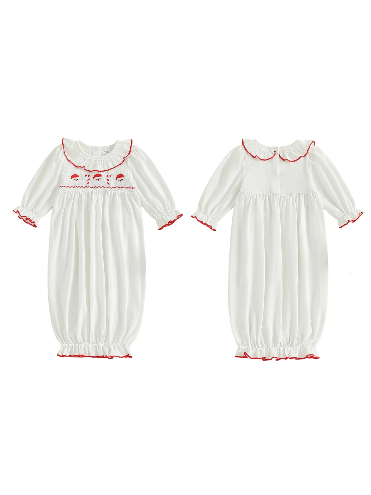 Infant Sleep Sack for Boys Girls Winter Holiday Long Sleeve Wearable Nightgown Newborn Pajama Gown for Christmas