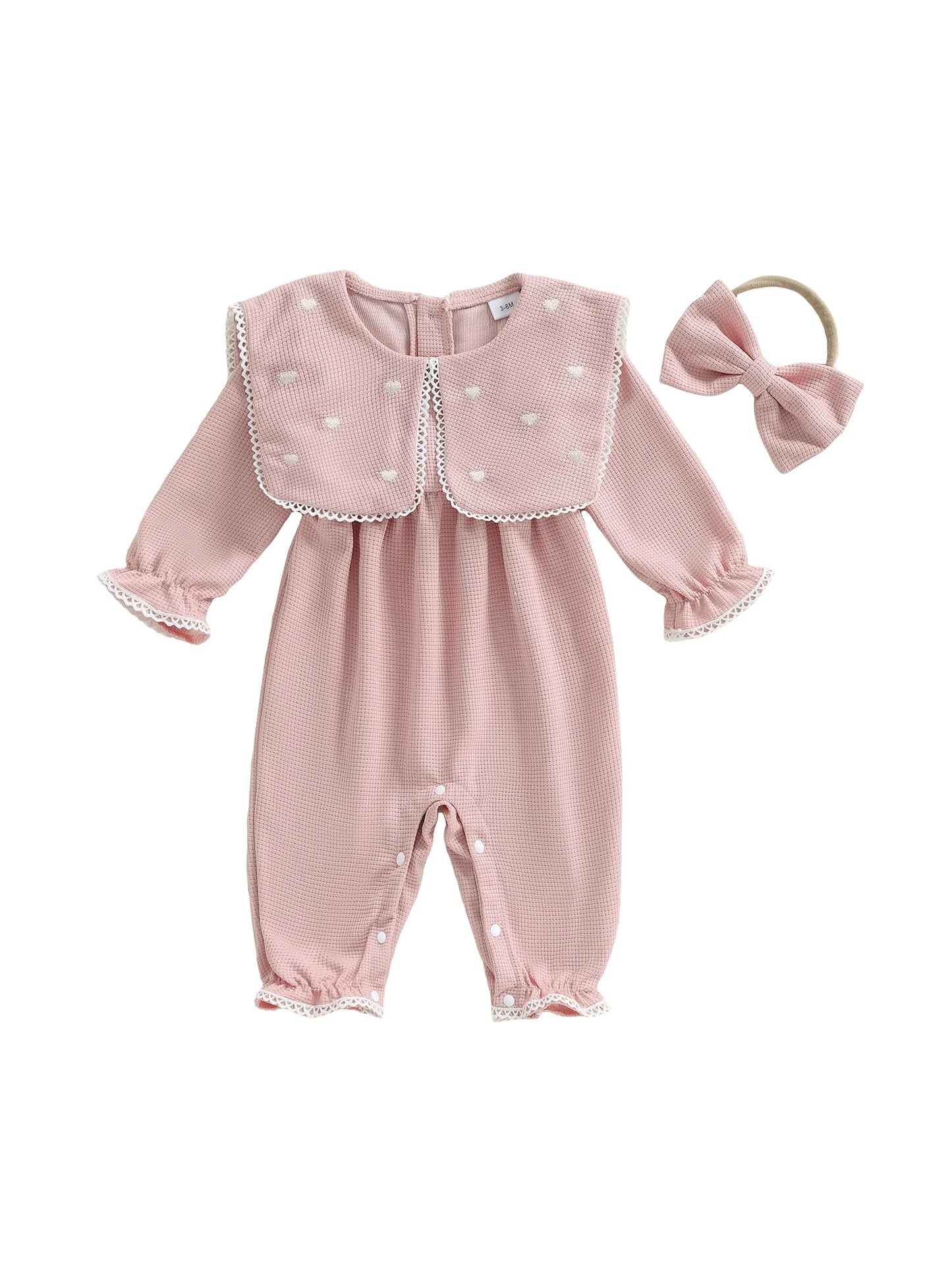 Adorable Toddler Girls Floral Print Ruffle Sleeve Romper with Matching Bow Headband Set for Summer Outfits