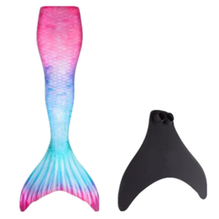 2023 New Kids Girls Swimming Mermaid Tail Mermaid Costume Cosplay Child Adult Birthday Gift Fantasy Swimsuit Can Add Monofin Fin