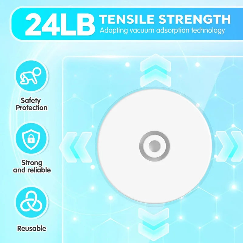 Sliding Door Lock Child Safety,Repeatable Installation, Glass   &，Vacuum Adso